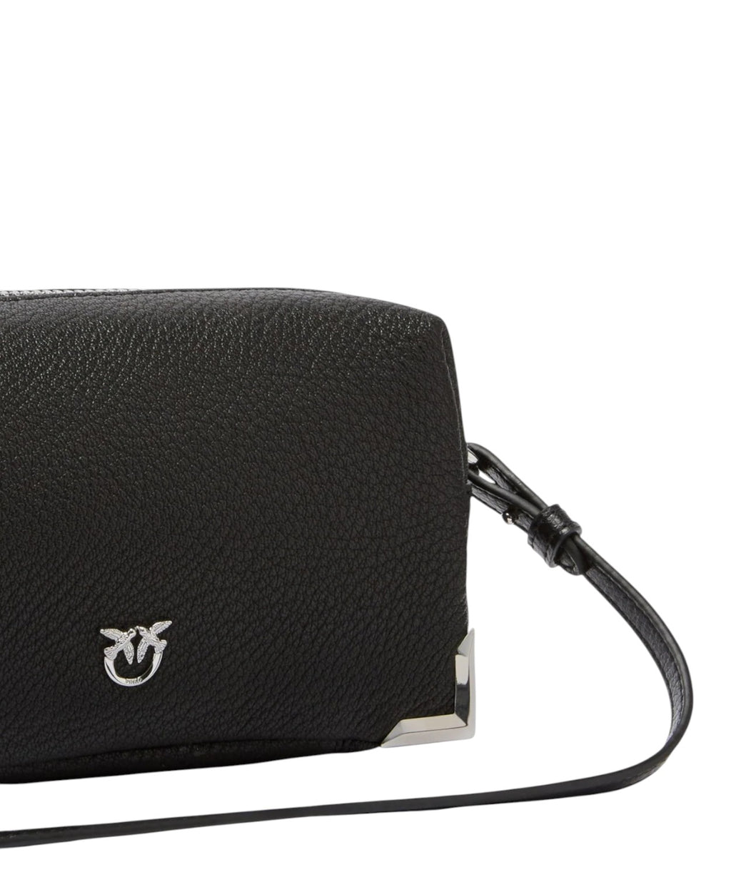 Borsa Pinko Bauletto Trittico Mini Pelle con Logo