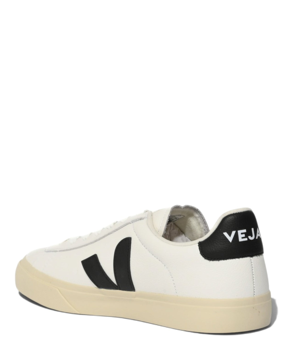 Baskets VEJA Campo en cuir blanc et noir Homme en cuir