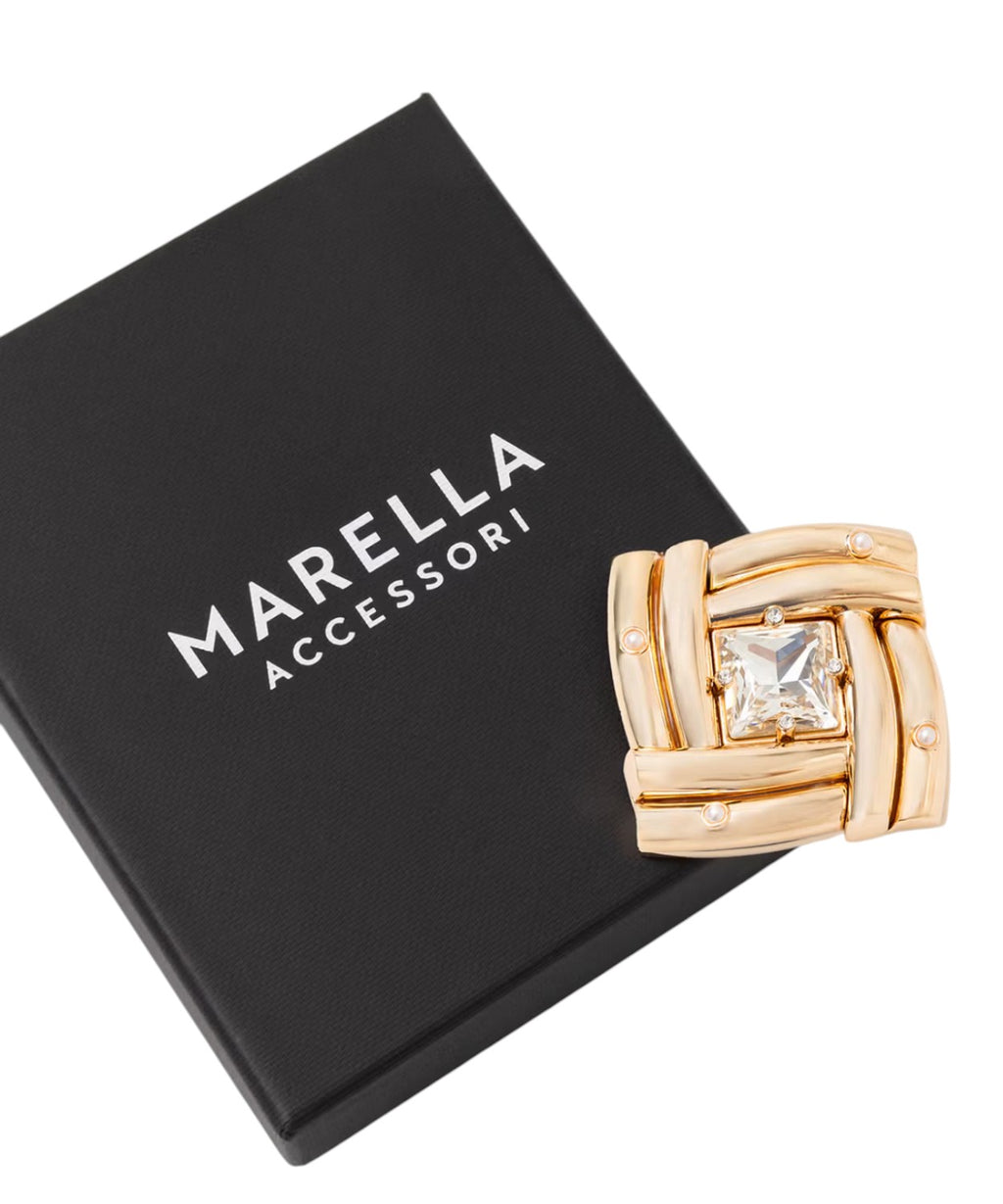 Broche femme Marella MLLSCENA en métal