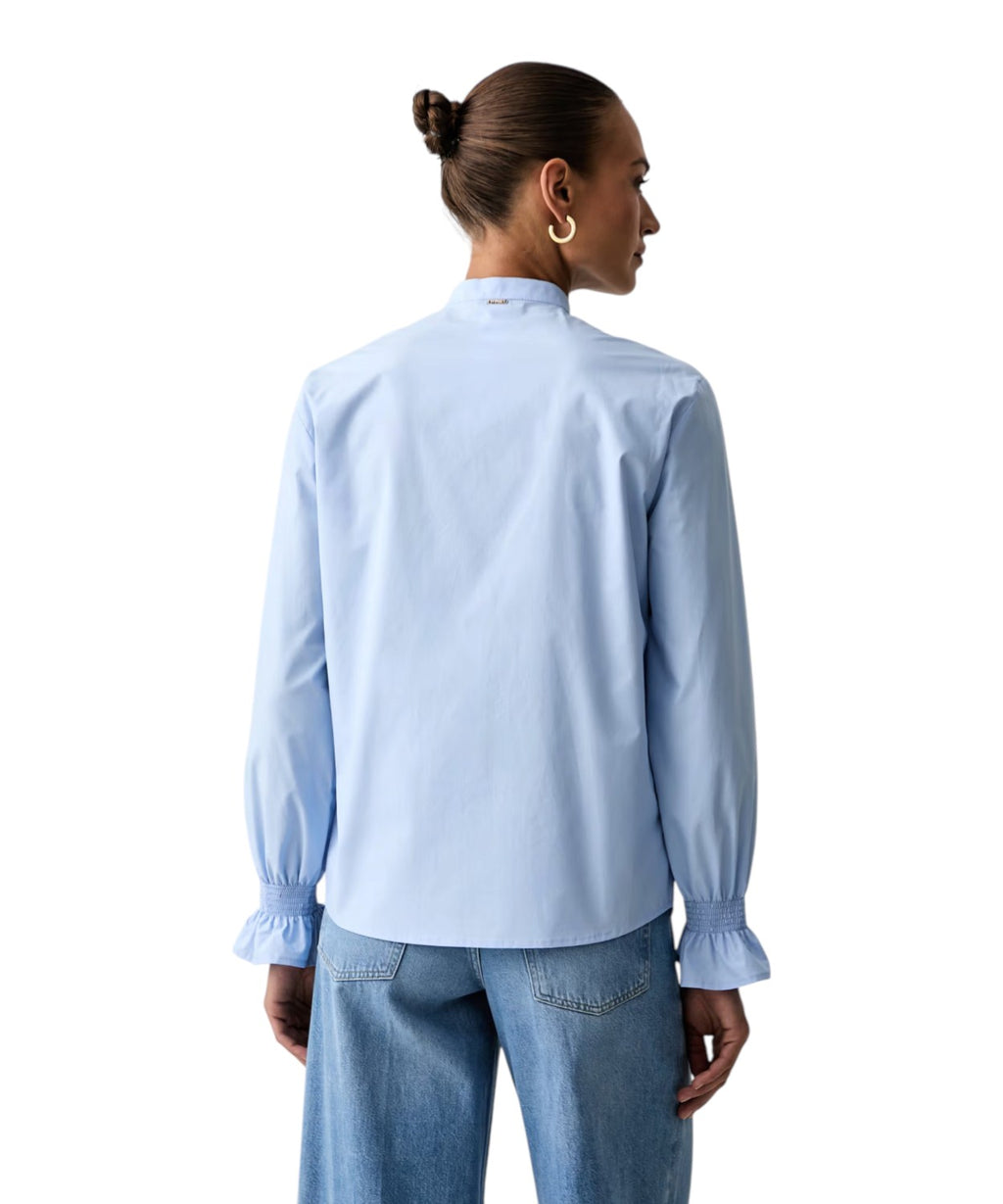 Chemise femme Twinset en coton avec col montant