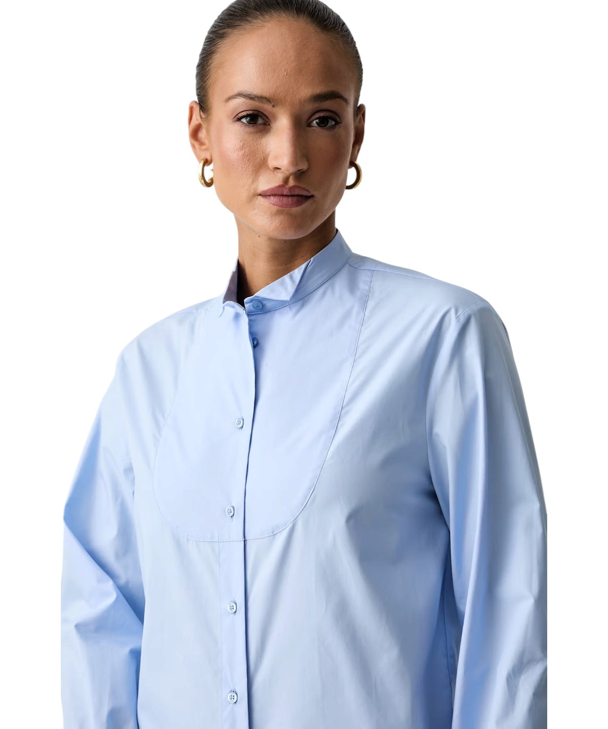 Chemise femme Twinset en coton avec col montant