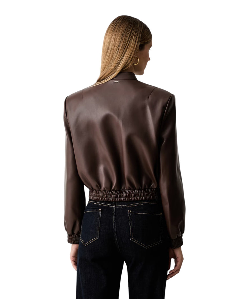 Veste femme Twinset Harrington en similicuir