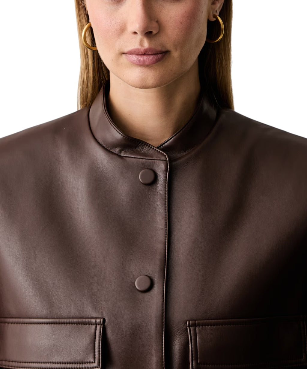 Veste femme Twinset Harrington en similicuir