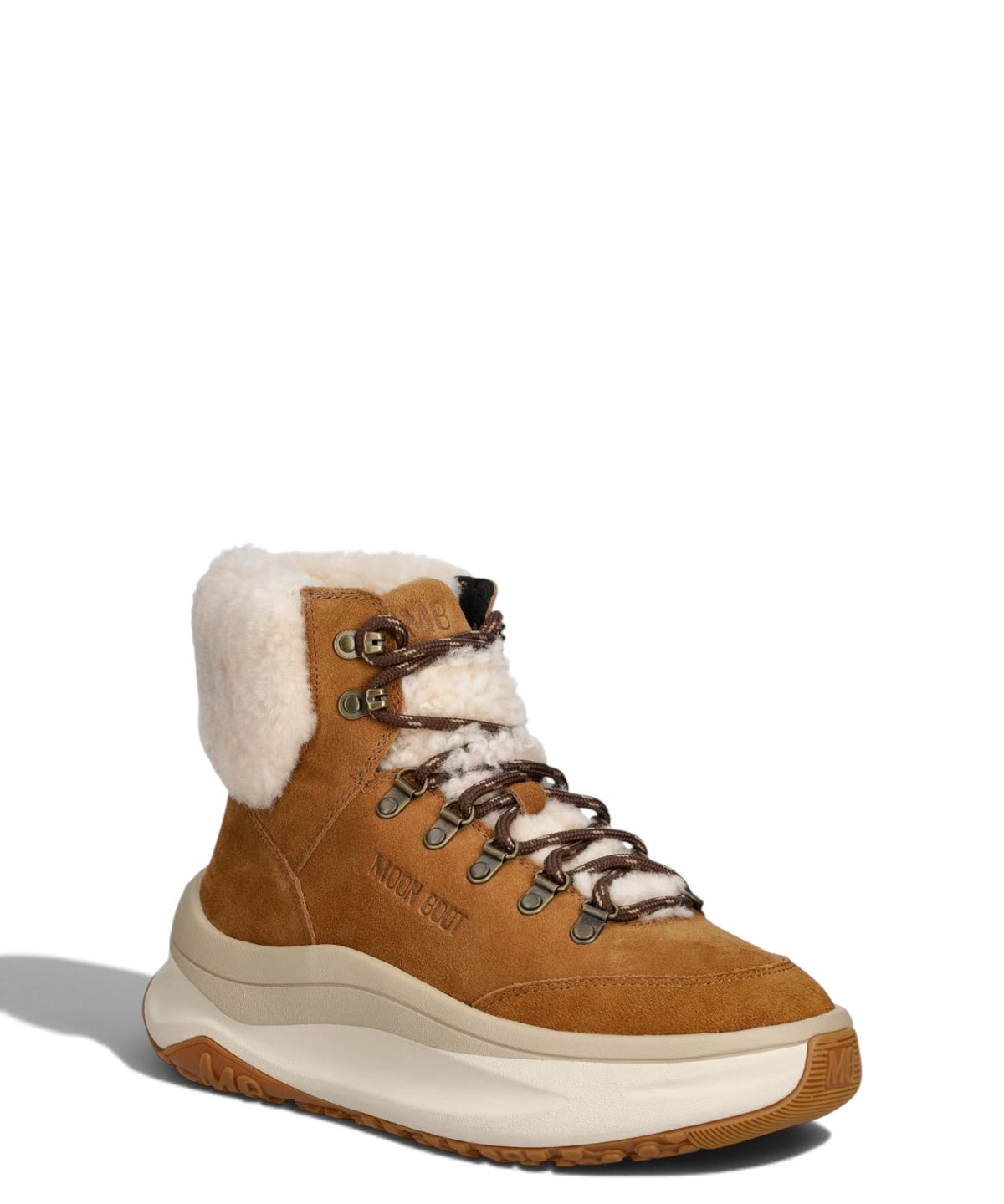 Bottes de neige City Shearling Mid pour femme en daim