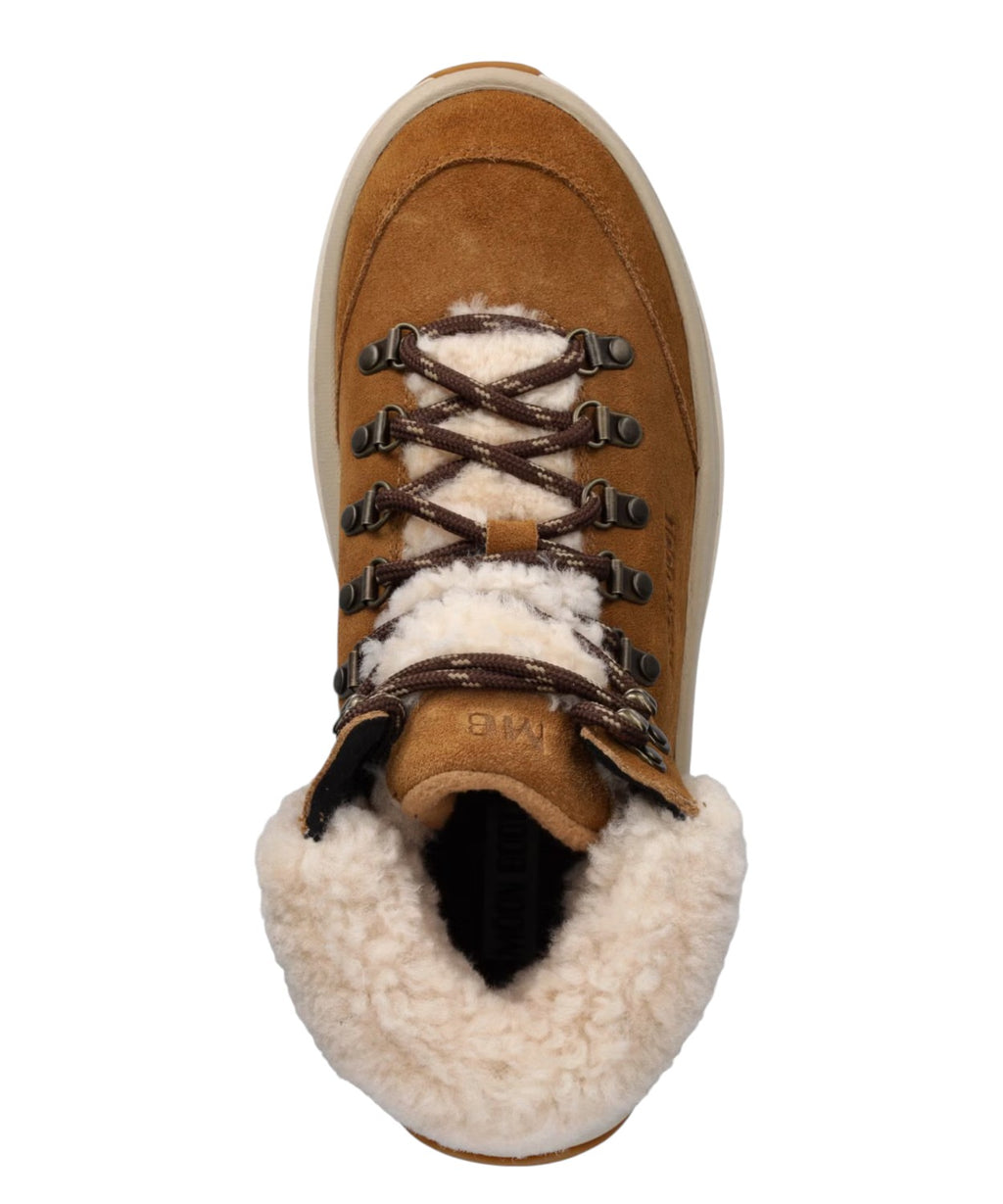 Bottes de neige City Shearling Mid pour femme en daim
