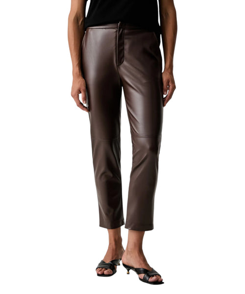 Pantalons femme Twinset en similicuir taille haute