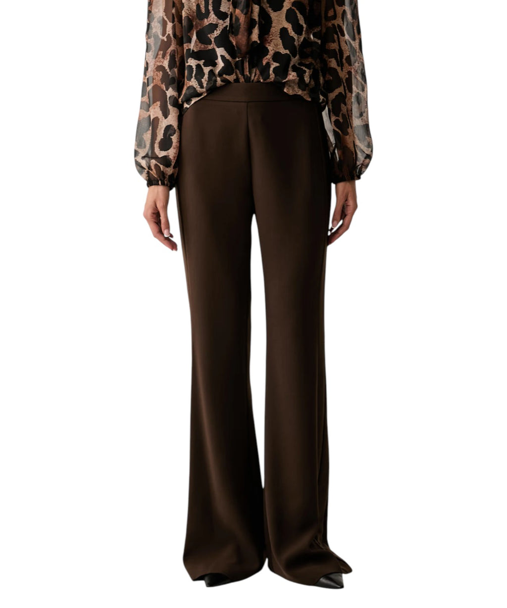 Pantalons Twinset taille haute à jambes évasées