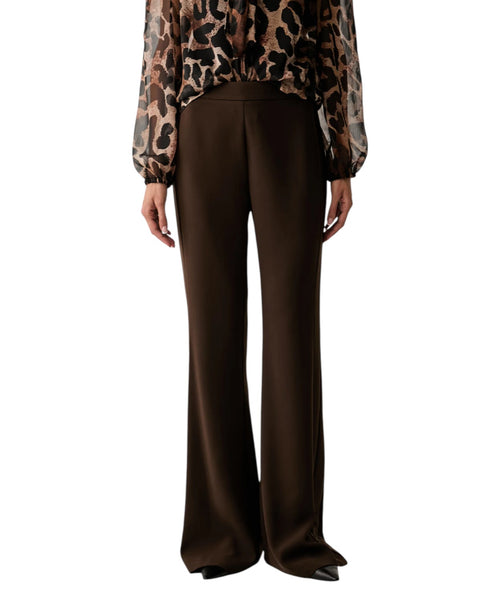 Pantalons Twinset taille haute à jambes évasées