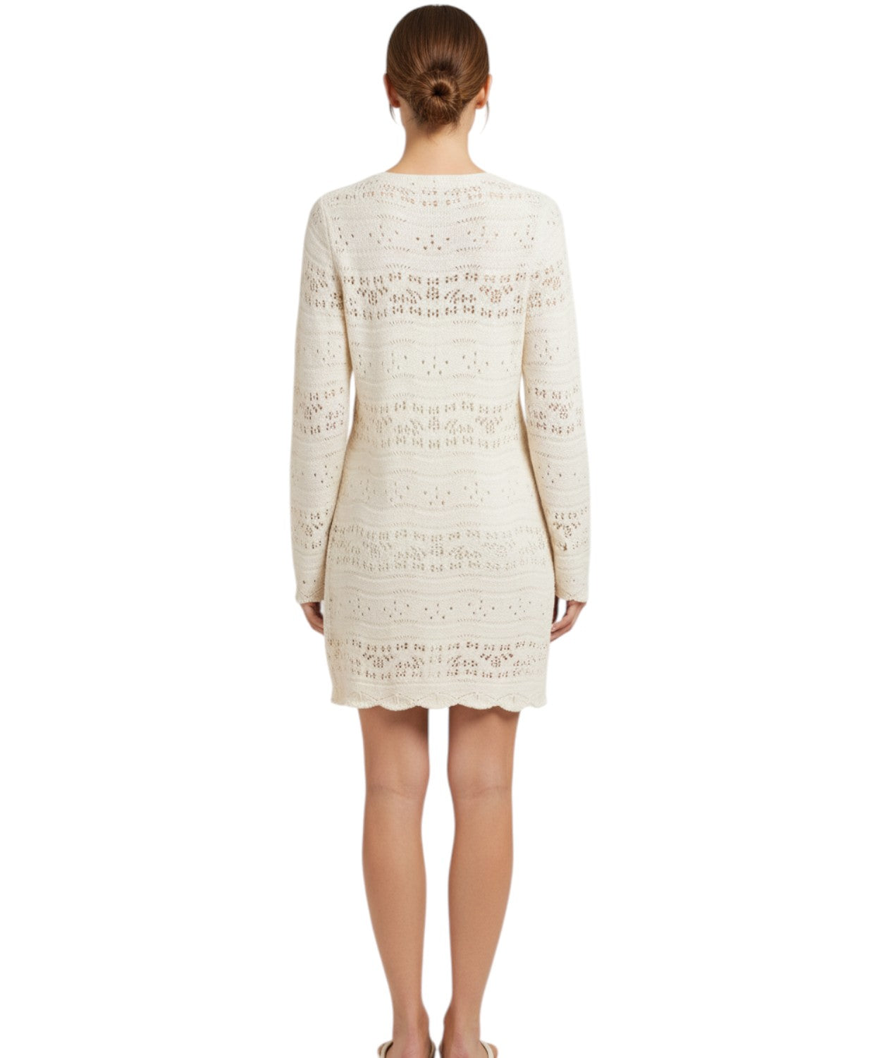 Robe femme ajourée MC2 Saint Barth Ilany avec petits boutons