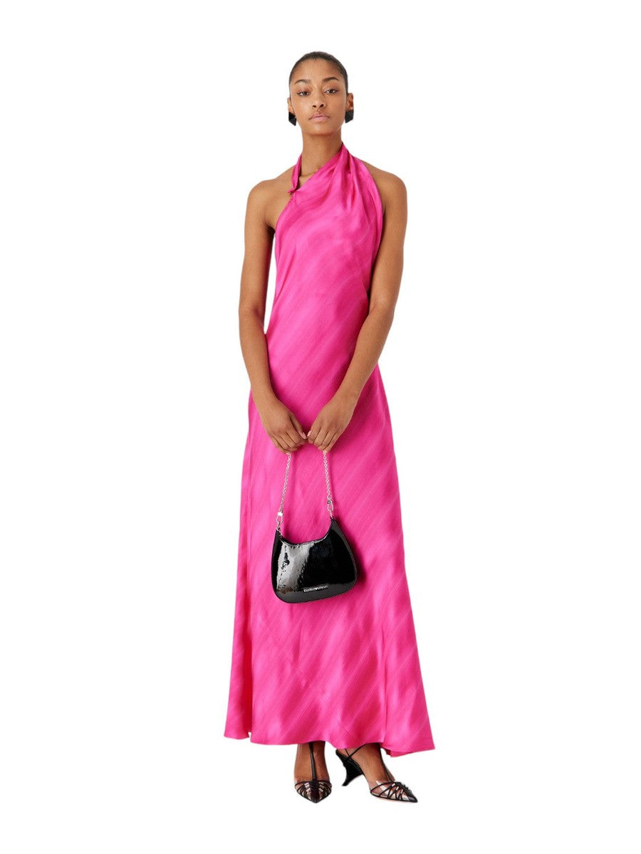 Abito lungo monospalla in viscosa jacquard-Emporio Armani-Abiti-Vittorio Citro Boutique