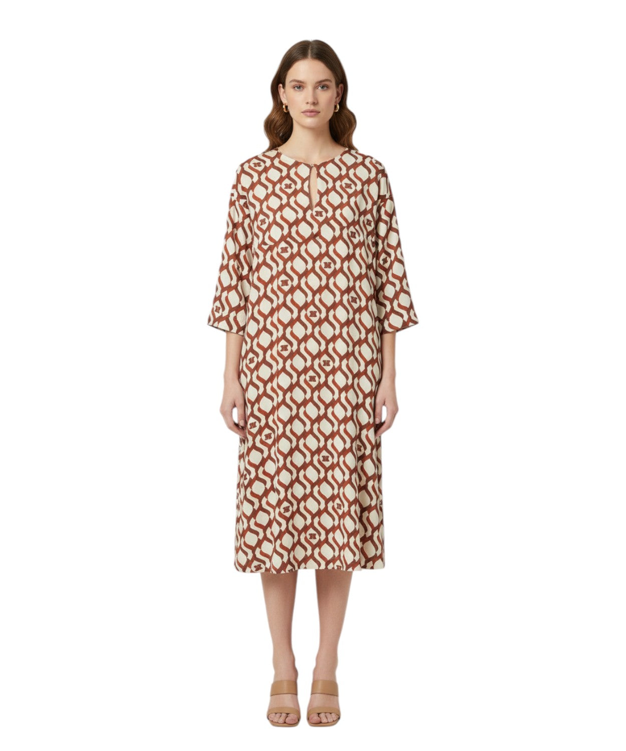 Robe Max Mara Beachwear pour l'été avec motif jacquard
