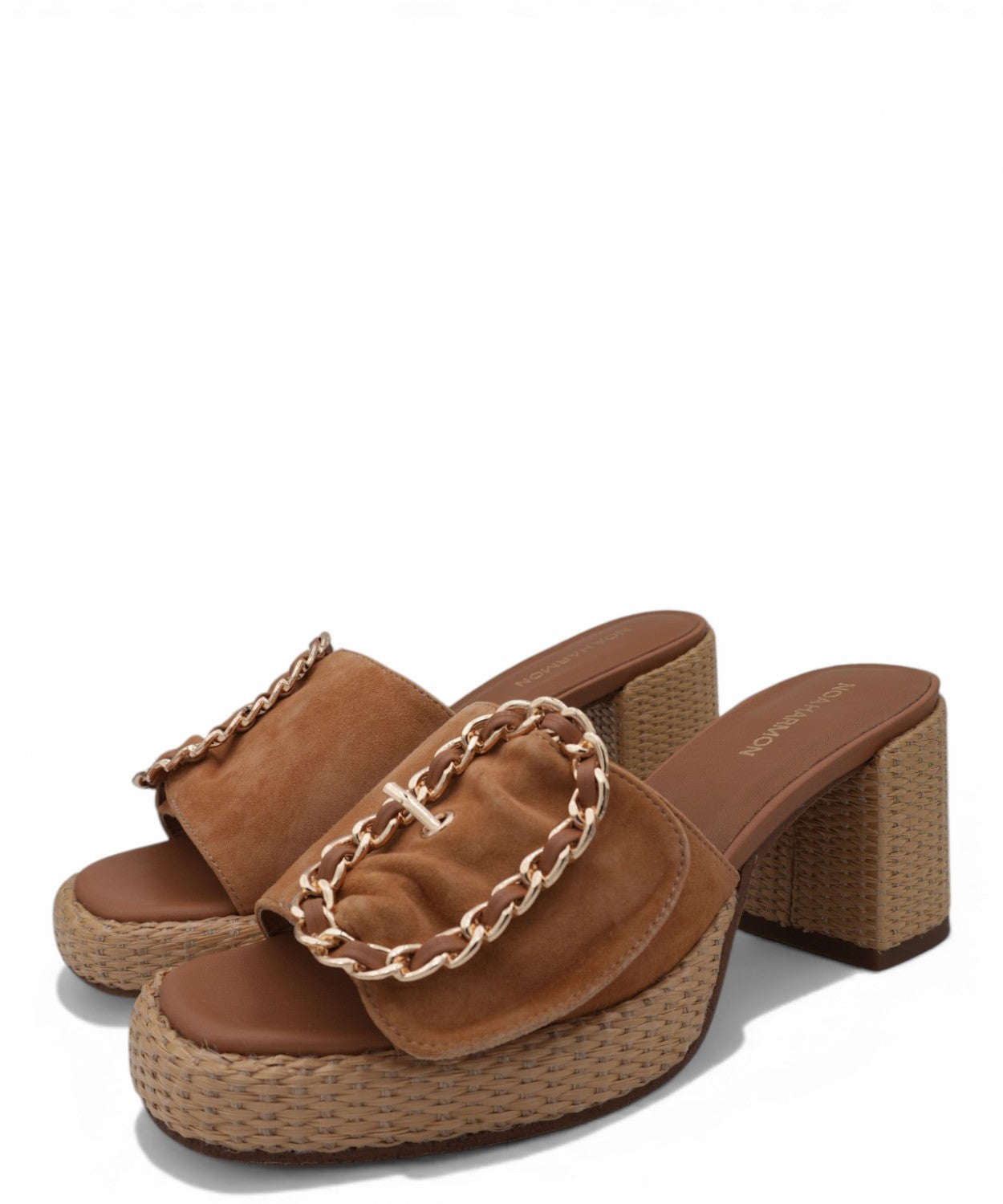 Mules femme en daim talon bois Cielo Noa Harmon