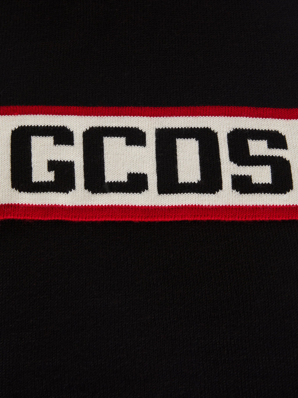 Écharpe GCDS en mélange de laine mérinos avec maxi logo