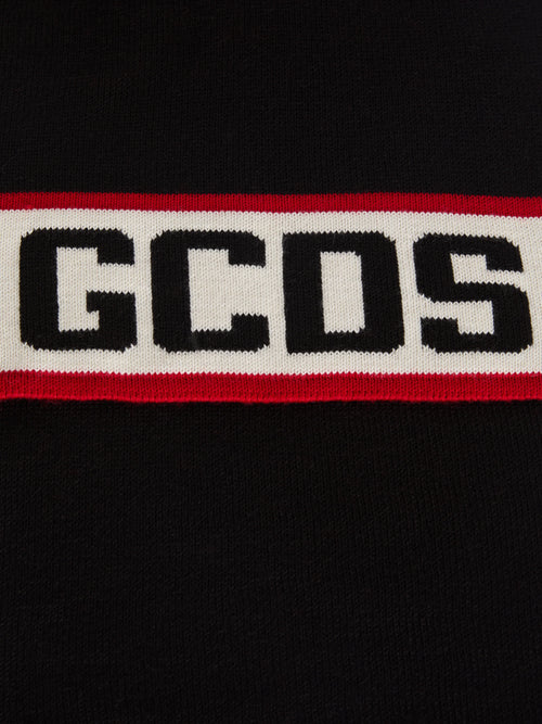 Écharpe GCDS en mélange de laine mérinos avec maxi logo