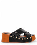 Sandalo in Pelle con Fasce ad Incrocio-Vivien Lee-Sandali-Vittorio Citro Boutique