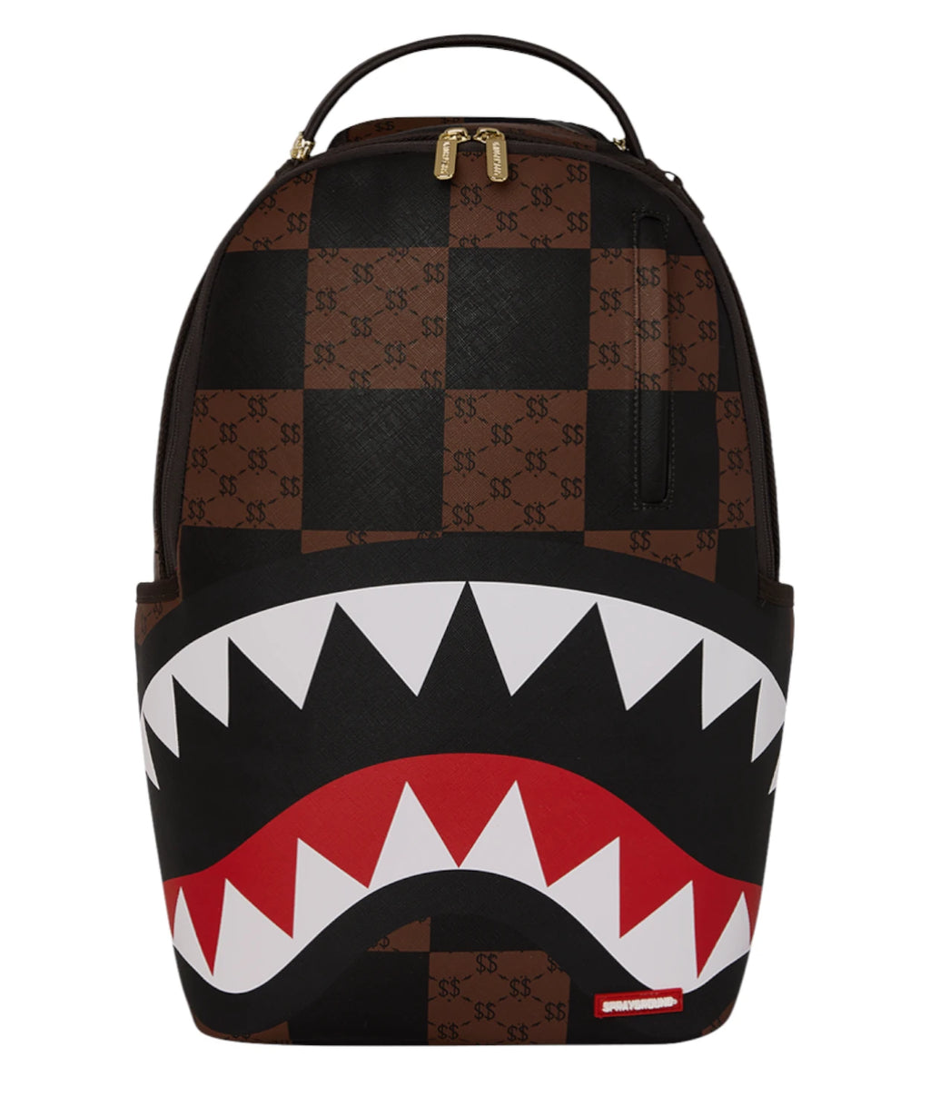 Sac à dos Sprayground Enlarged Check Paris avec porte-ordinateur portable