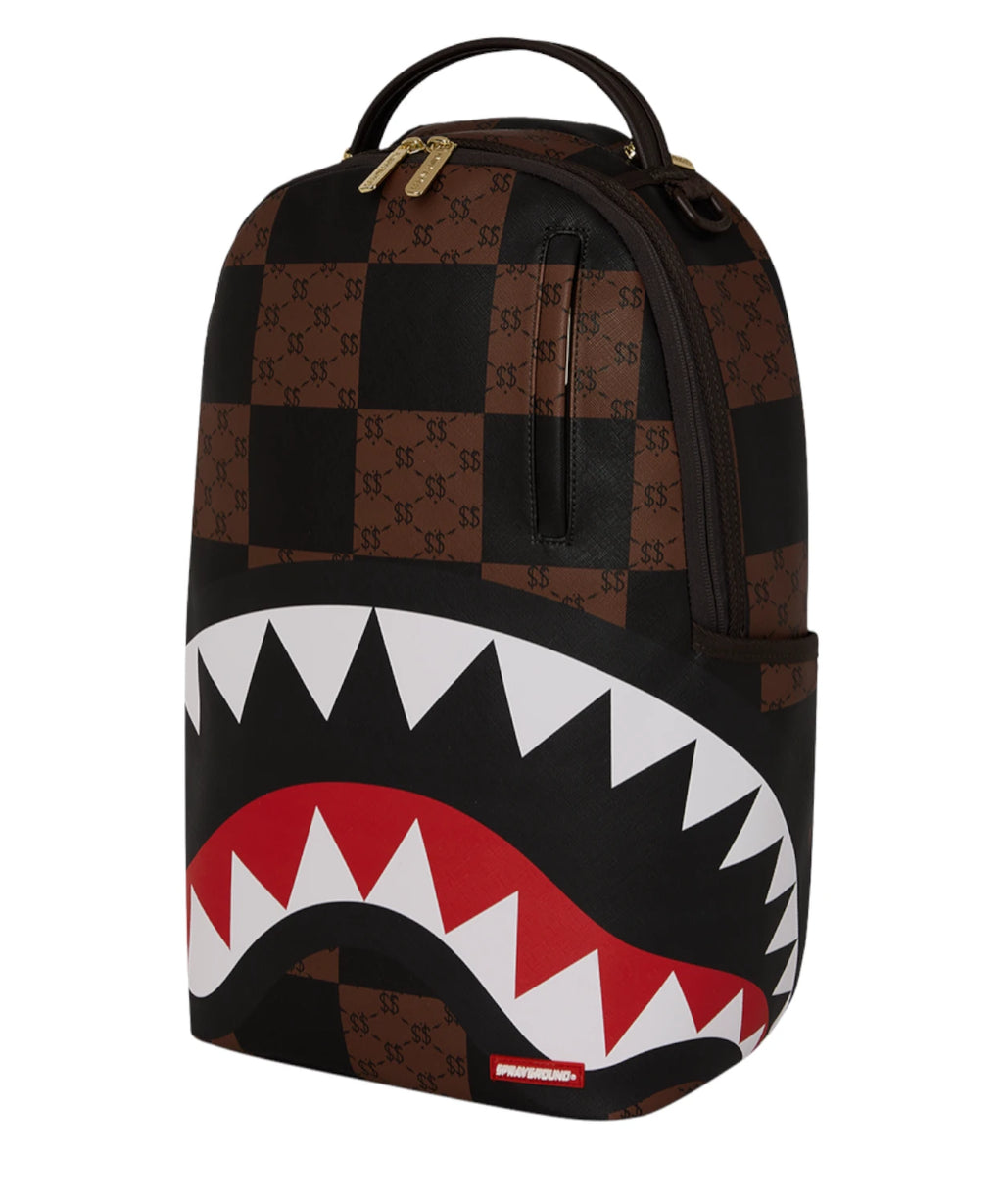 Sac à dos Sprayground Enlarged Check Paris avec porte-ordinateur portable