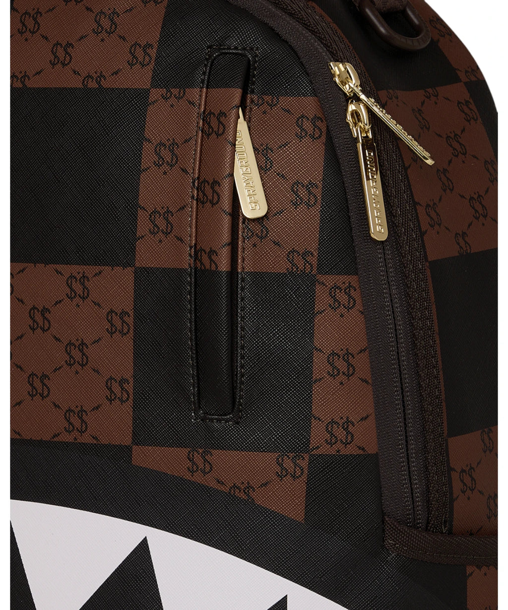 Sac à dos Sprayground Enlarged Check Paris avec porte-ordinateur portable