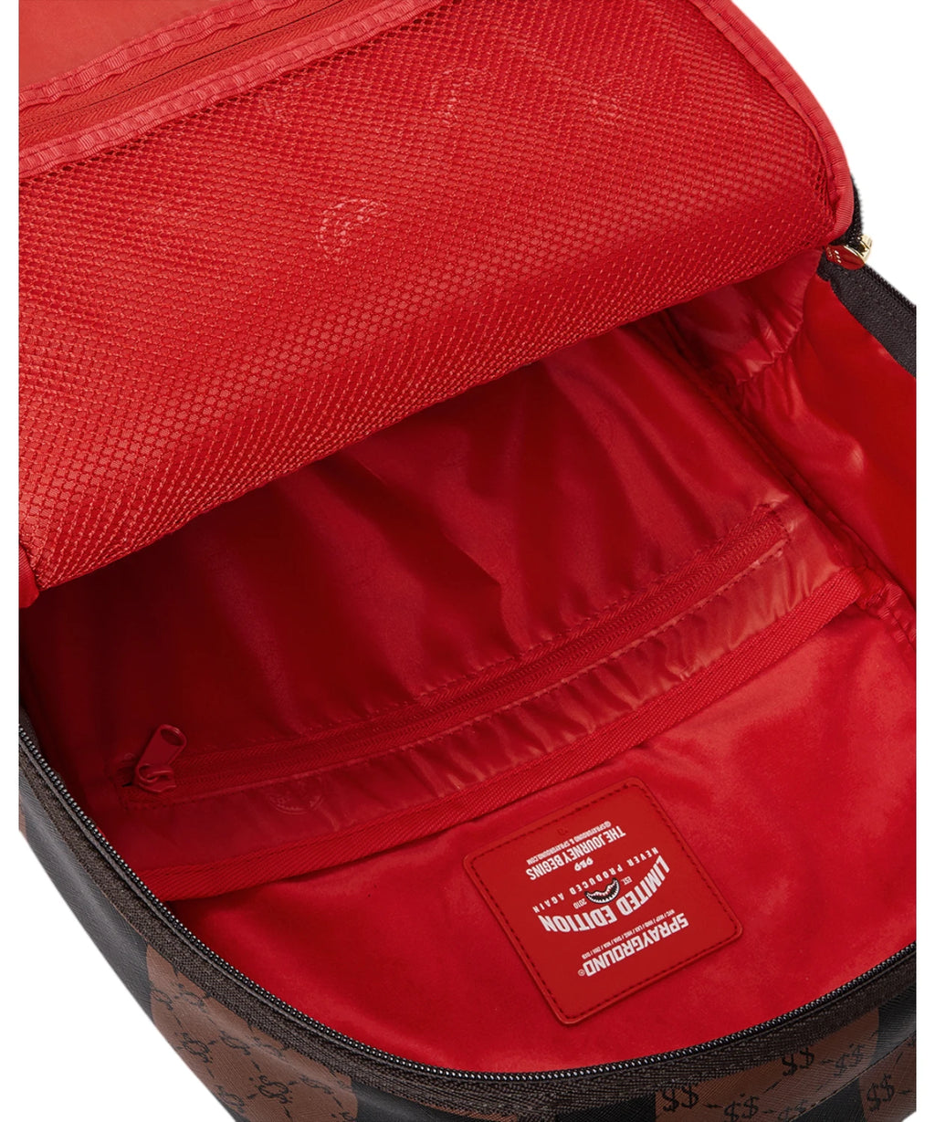 Sac à dos Sprayground Enlarged Check Paris avec porte-ordinateur portable