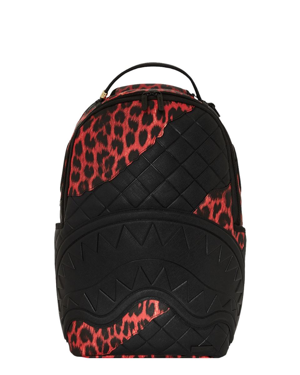 Red Leopard Puffer DLX-Sprayground-Zaini-Vittorio Citro Boutique