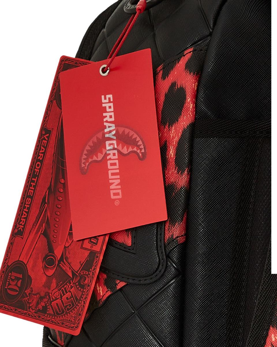 Red Leopard Puffer DLX-Sprayground-Zaini-Vittorio Citro Boutique