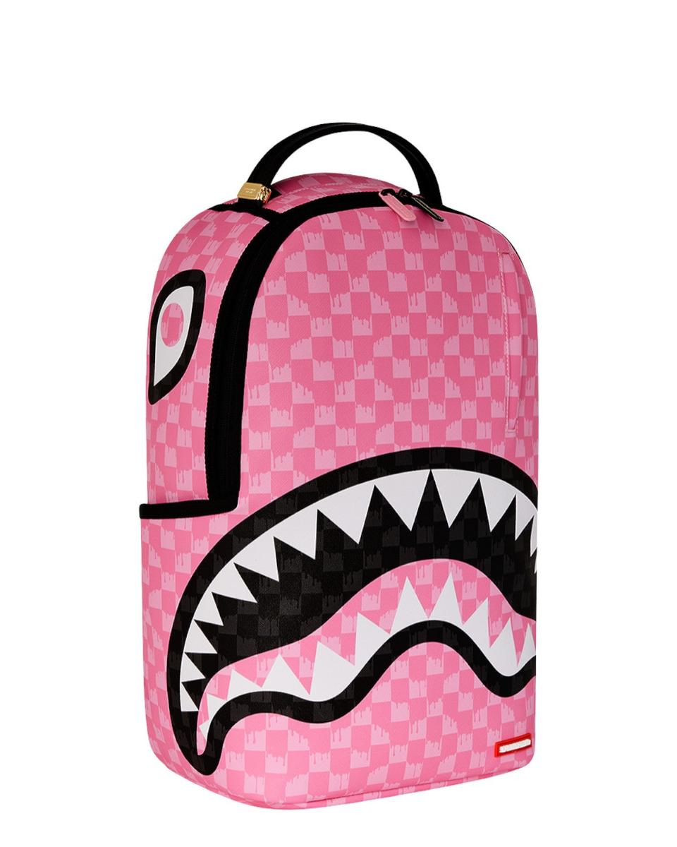 Pink and Black Drip Check-Sprayground-Zaini-Vittorio Citro Boutique