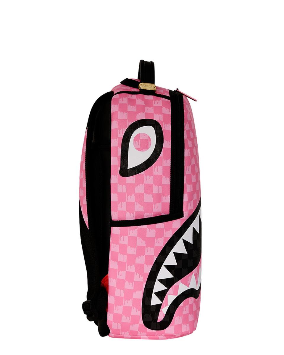 Pink and Black Drip Check-Sprayground-Zaini-Vittorio Citro Boutique