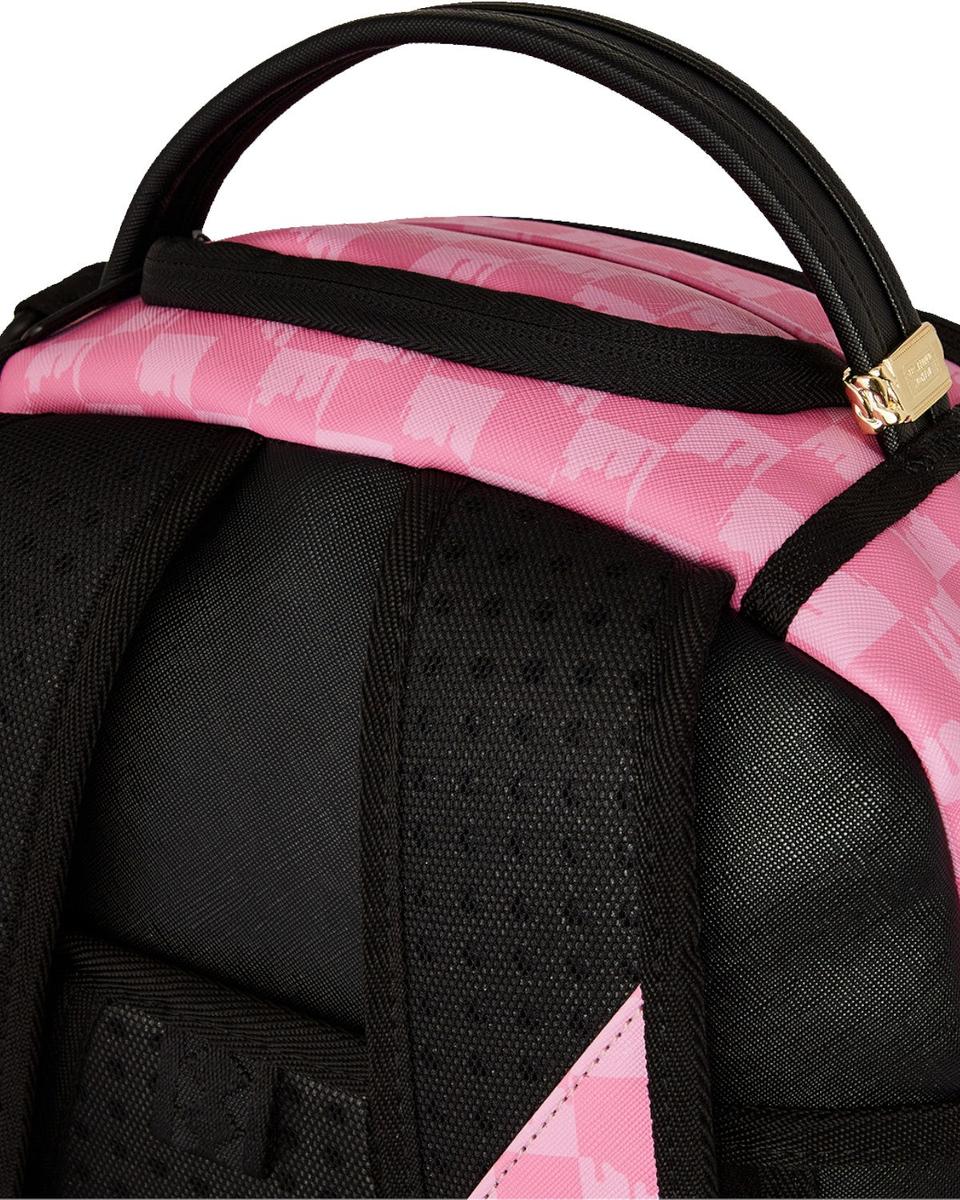 Pink and Black Drip Check-Sprayground-Zaini-Vittorio Citro Boutique