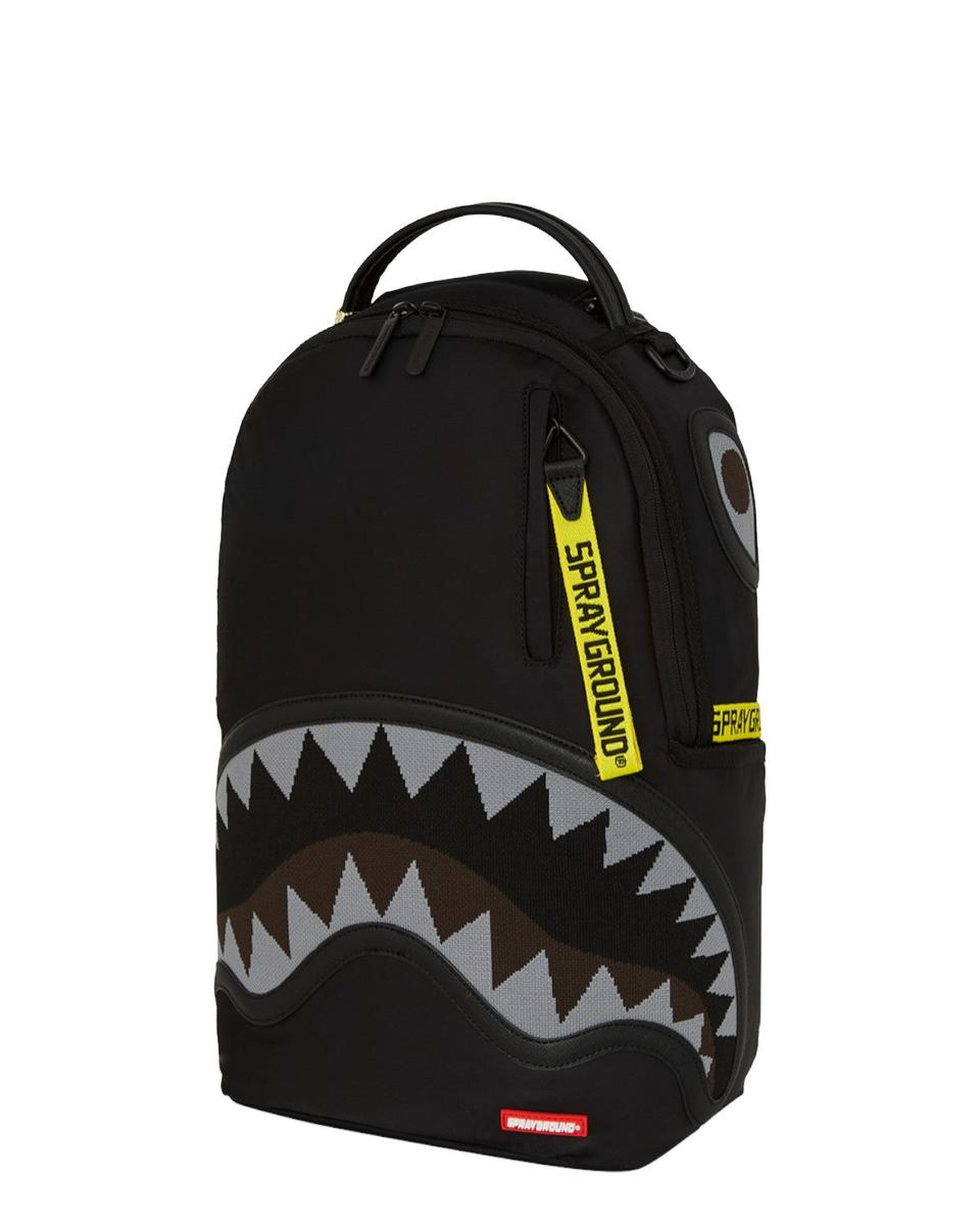 Shark Central Yellow Tape DLX Satin-Sprayground-Zaini-Vittorio Citro Boutique