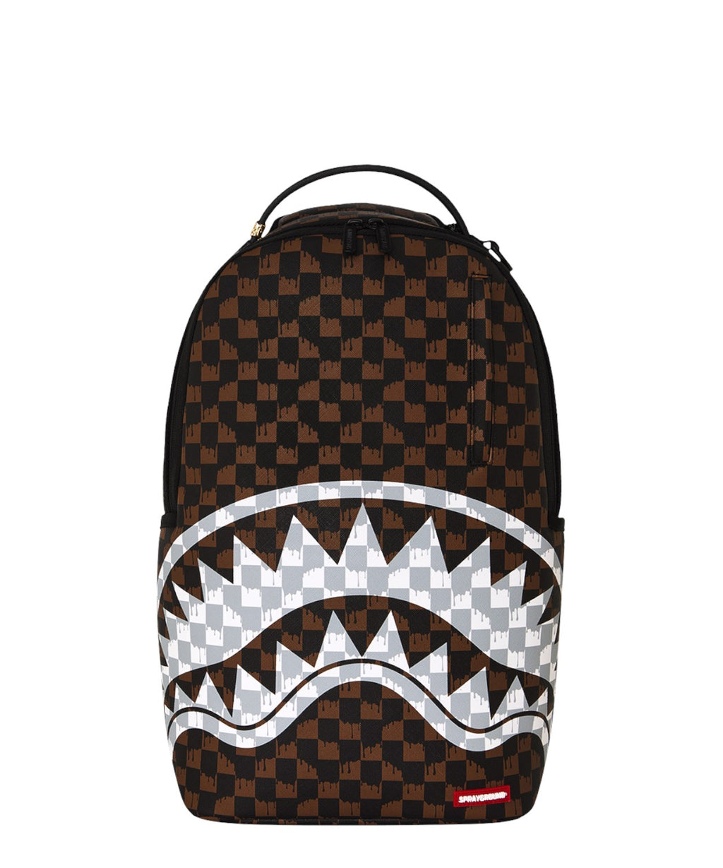 Zaino Sprayground Drip Check Shark Cream