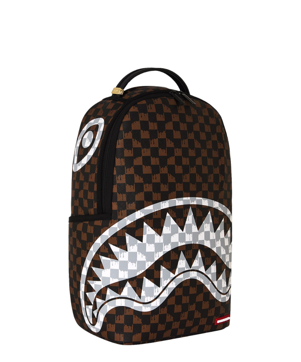 Zaino Sprayground Drip Check Shark Cream