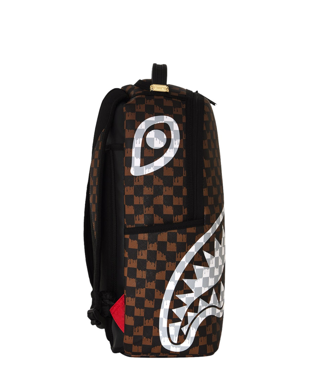 Zaino Sprayground Drip Check Shark Cream