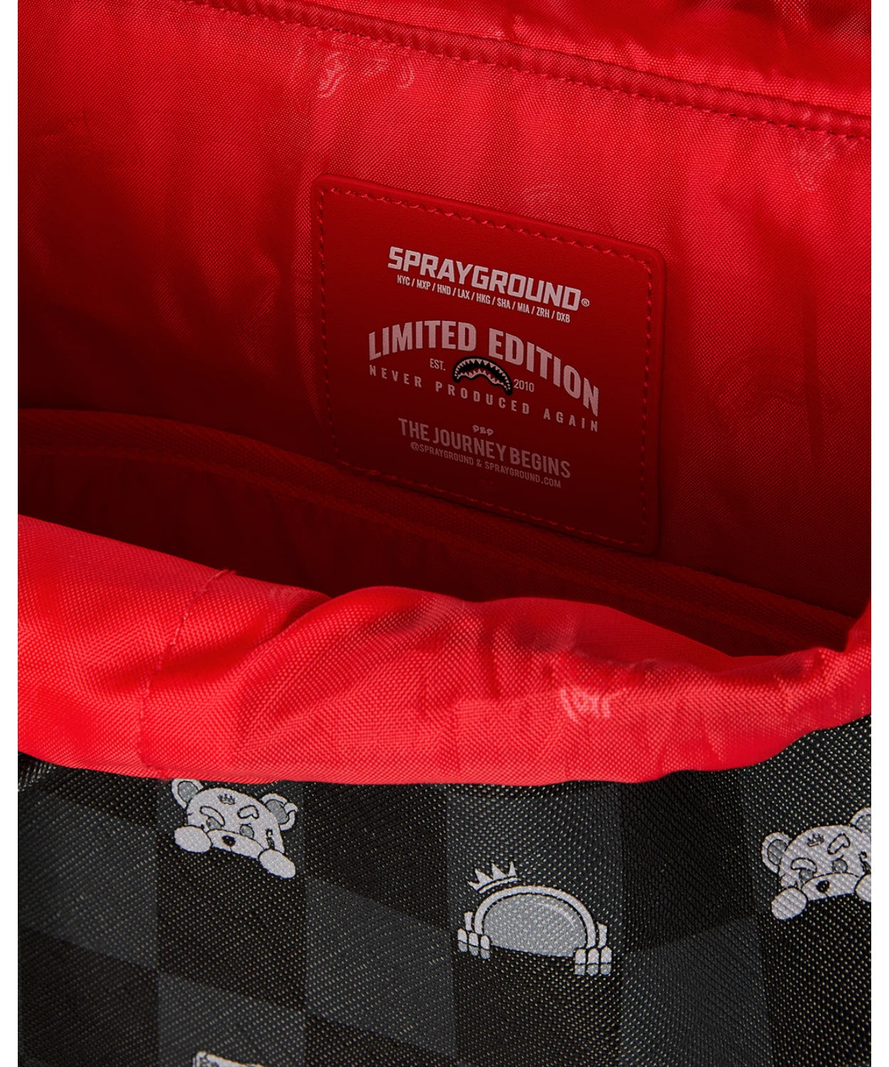 Sprayground Zaino Monte Carlo Shark con Design Peeking