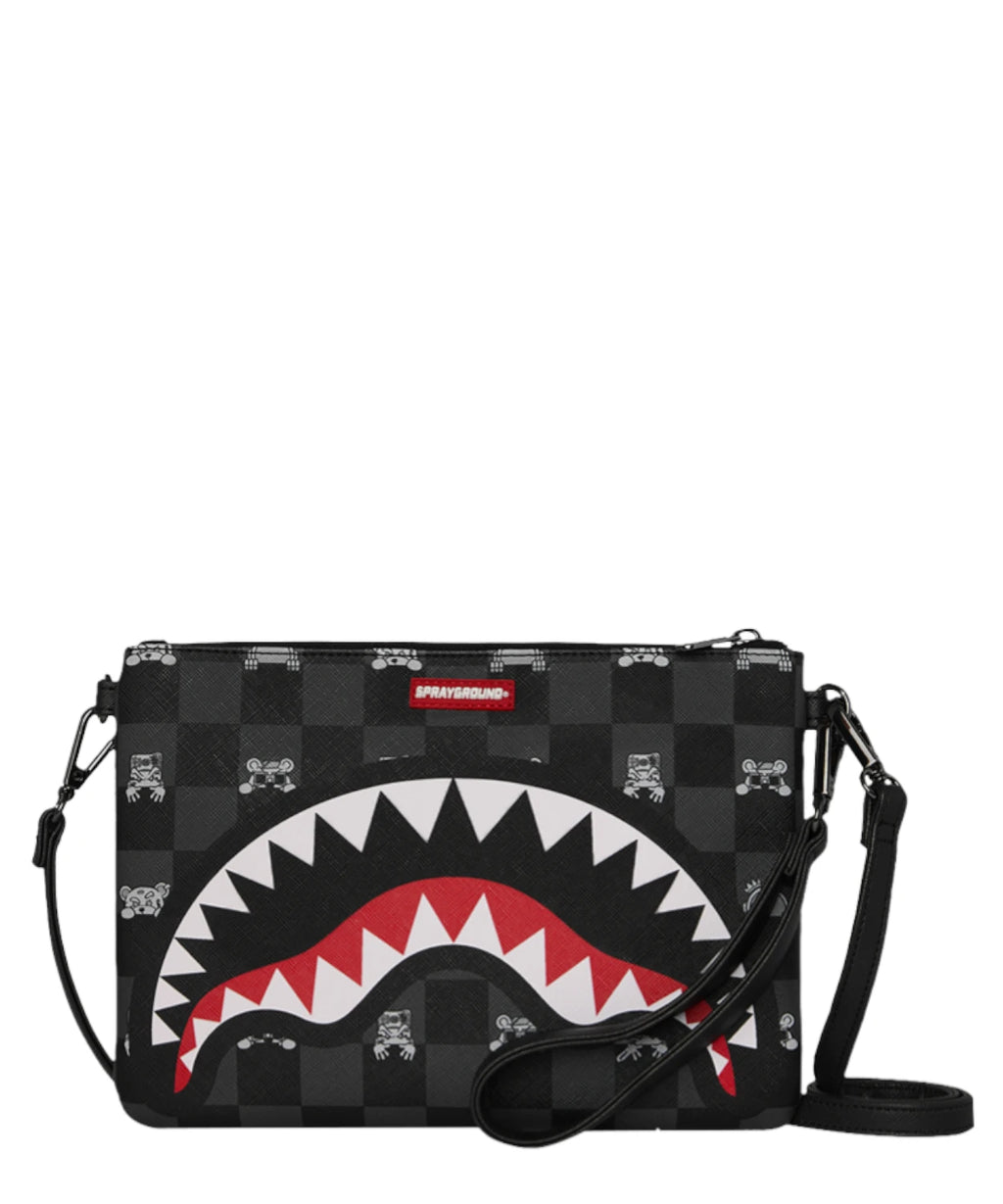 Pochette bandoulière Sprayground avec motif requin