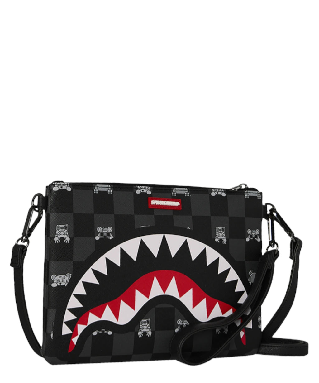 Pochette bandoulière Sprayground avec motif requin