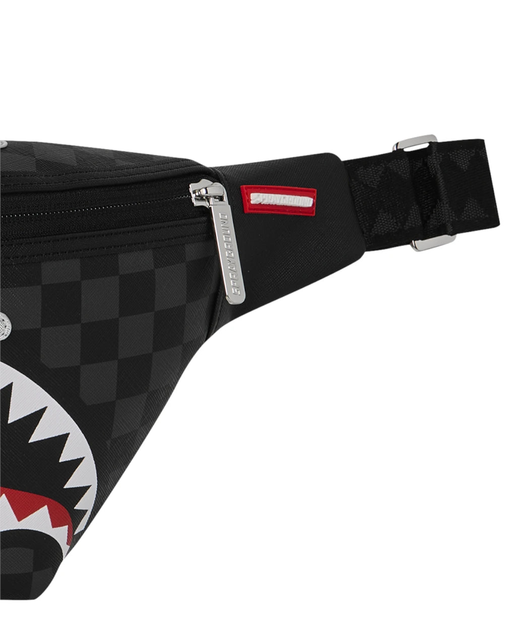 Sac bandoulière Sprayground Crossbody Silver Side Drip Black Check