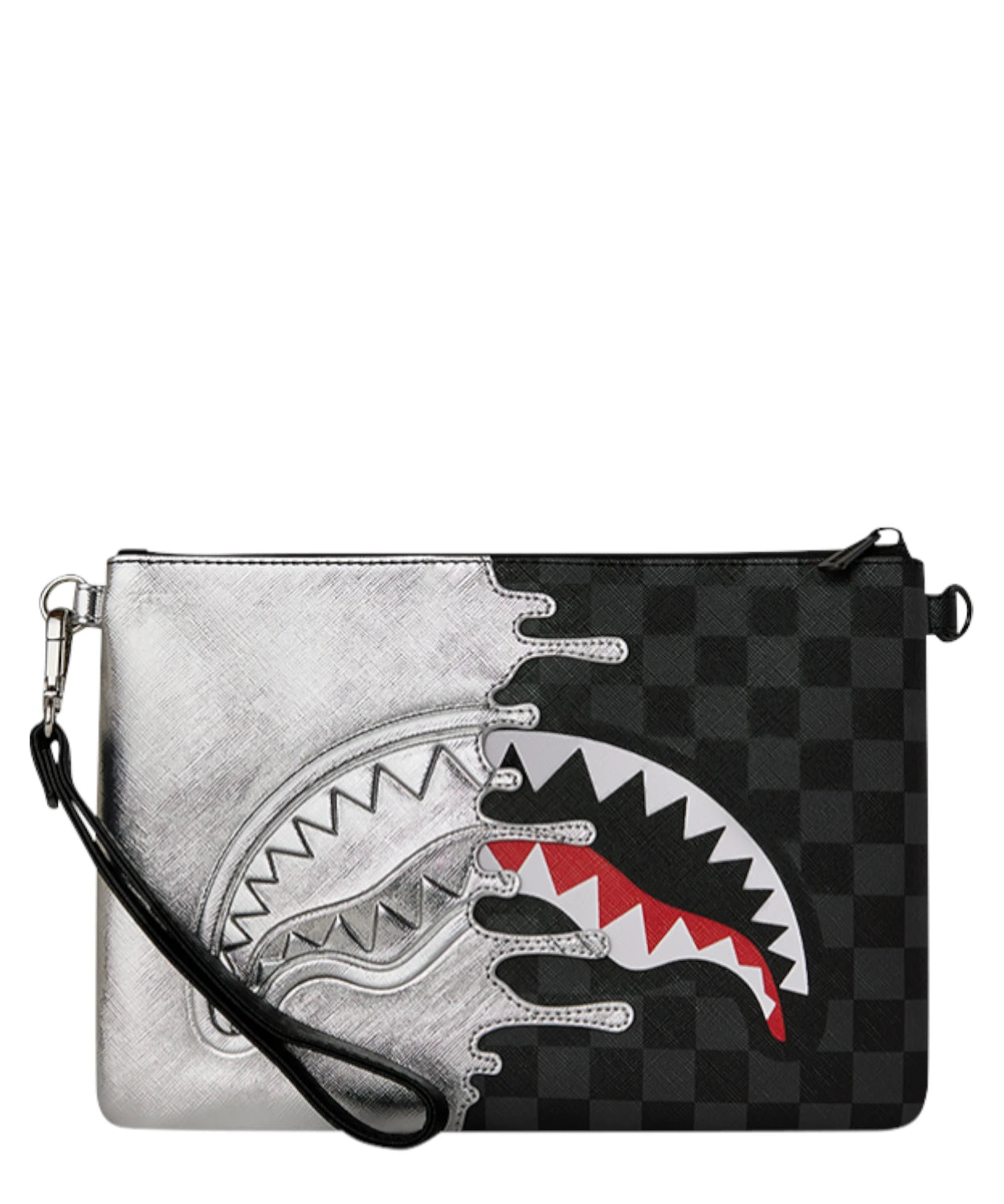 Sprayground Black Check Crossbody Pochette