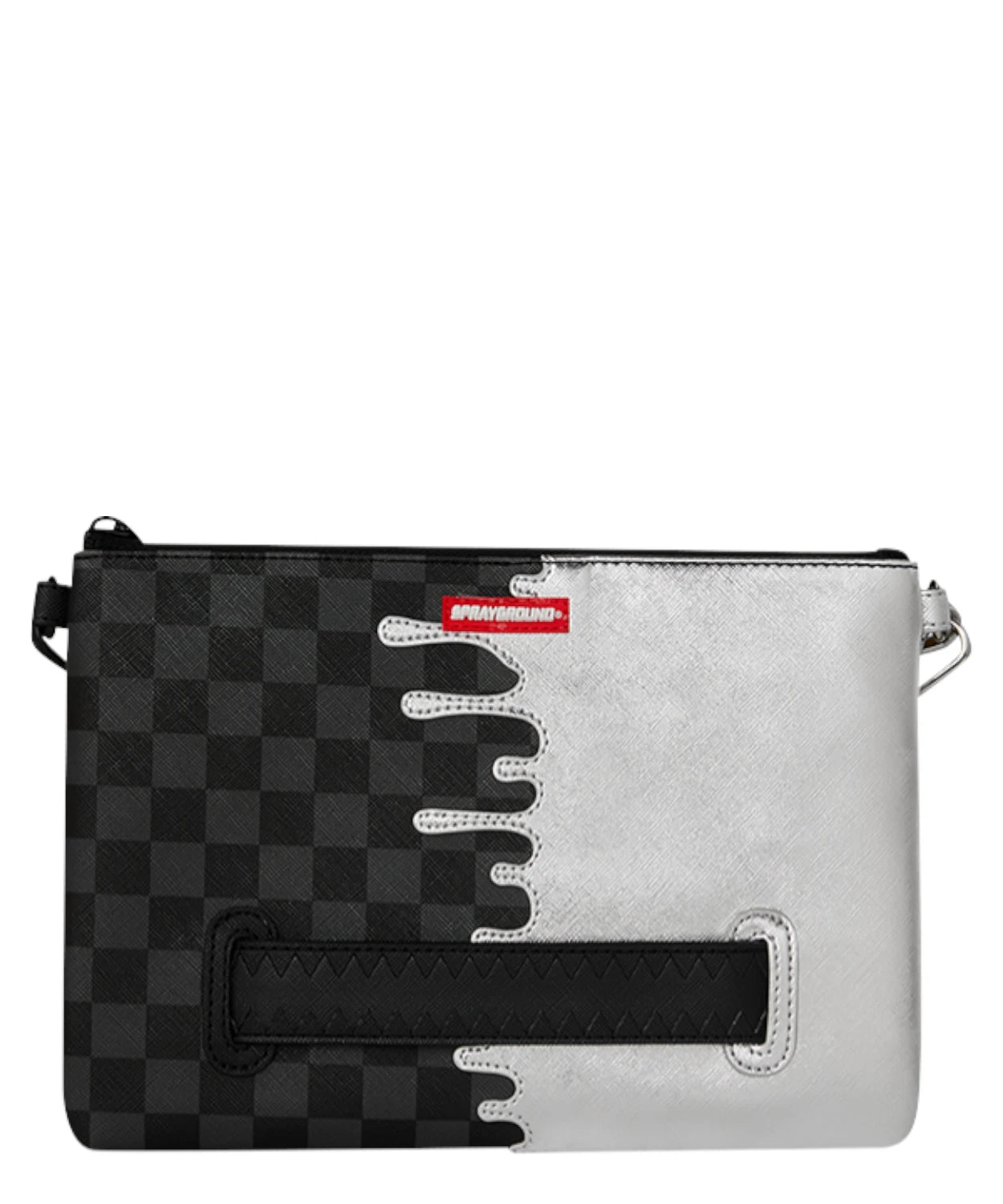 Sprayground Black Check Crossbody Pochette