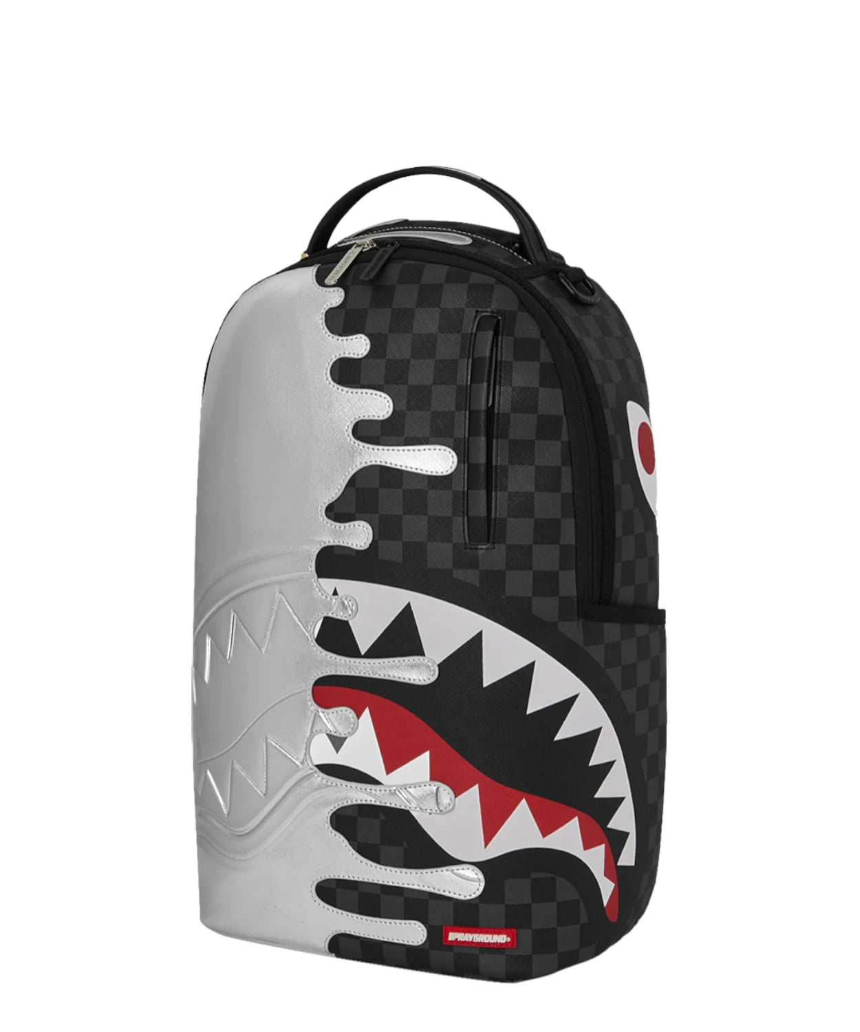 Zaino Sprayground Silver Side Drip Black Check DLXSV