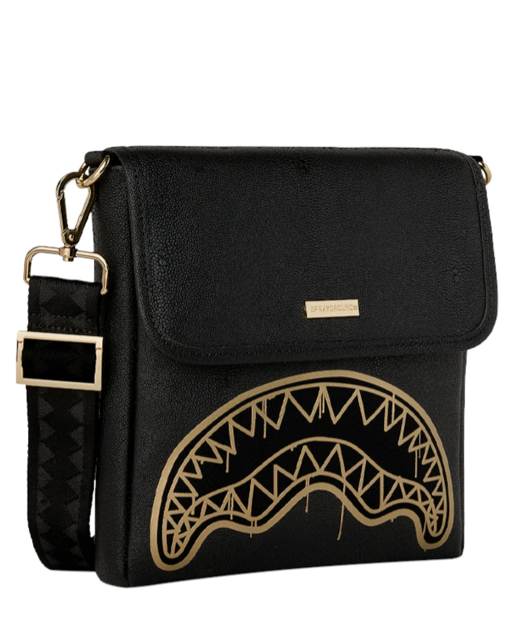 Sprayground Gold Drip Messenger Sling - Sac bandoulière urbain
