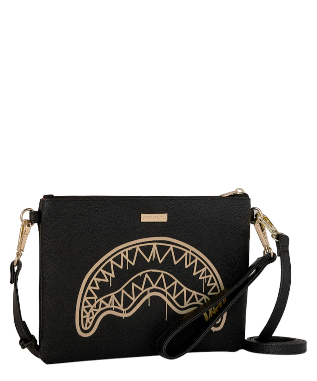 Sprayground Pochette Bandoulière Gold Drip