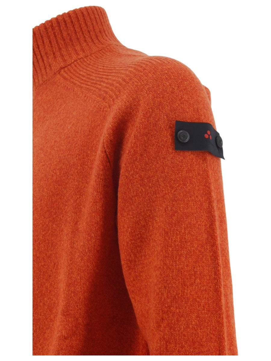 BRAILLE 01 MAGLIA A COLLO ALTO IN MISTO LANA MOULINÉ-Maglieria-Peuterey-Vittorio Citro Boutique