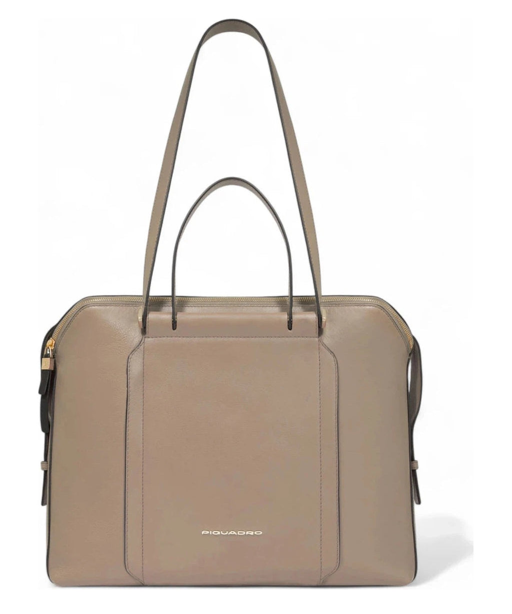 Borsa Porta Computer 14" e Porta iPad® a Tre Scomparti con Protezione Antiurto-Borse da lavoro-Piquadro-Vittorio Citro Boutique