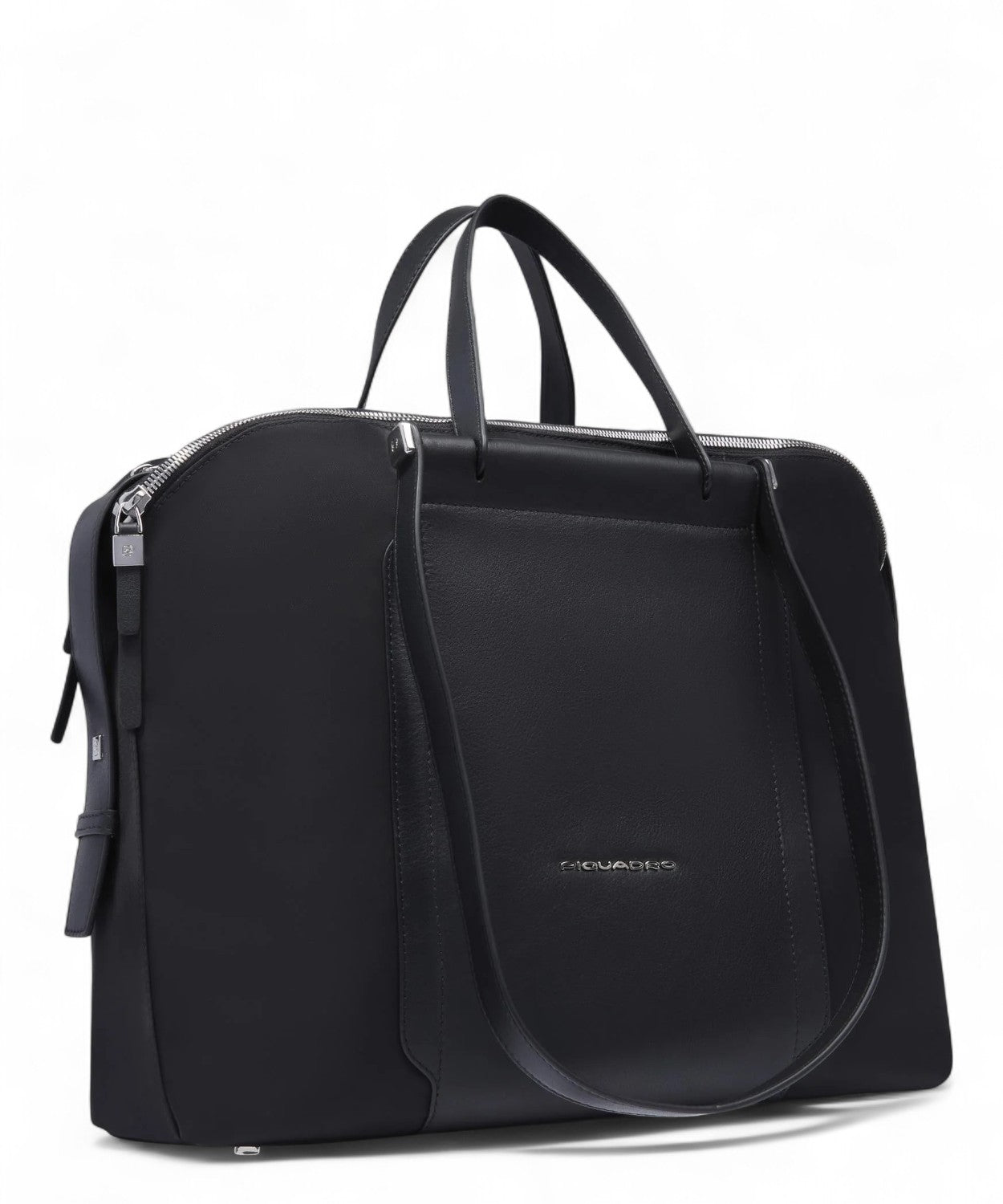 Borsa Porta PC 14" in Pelle e Tessuto-Piquadro-Borse da lavoro-Vittorio Citro Boutique