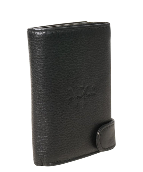 Portefeuille Homme Cuir Martelé avec Mécanisme Pop Up