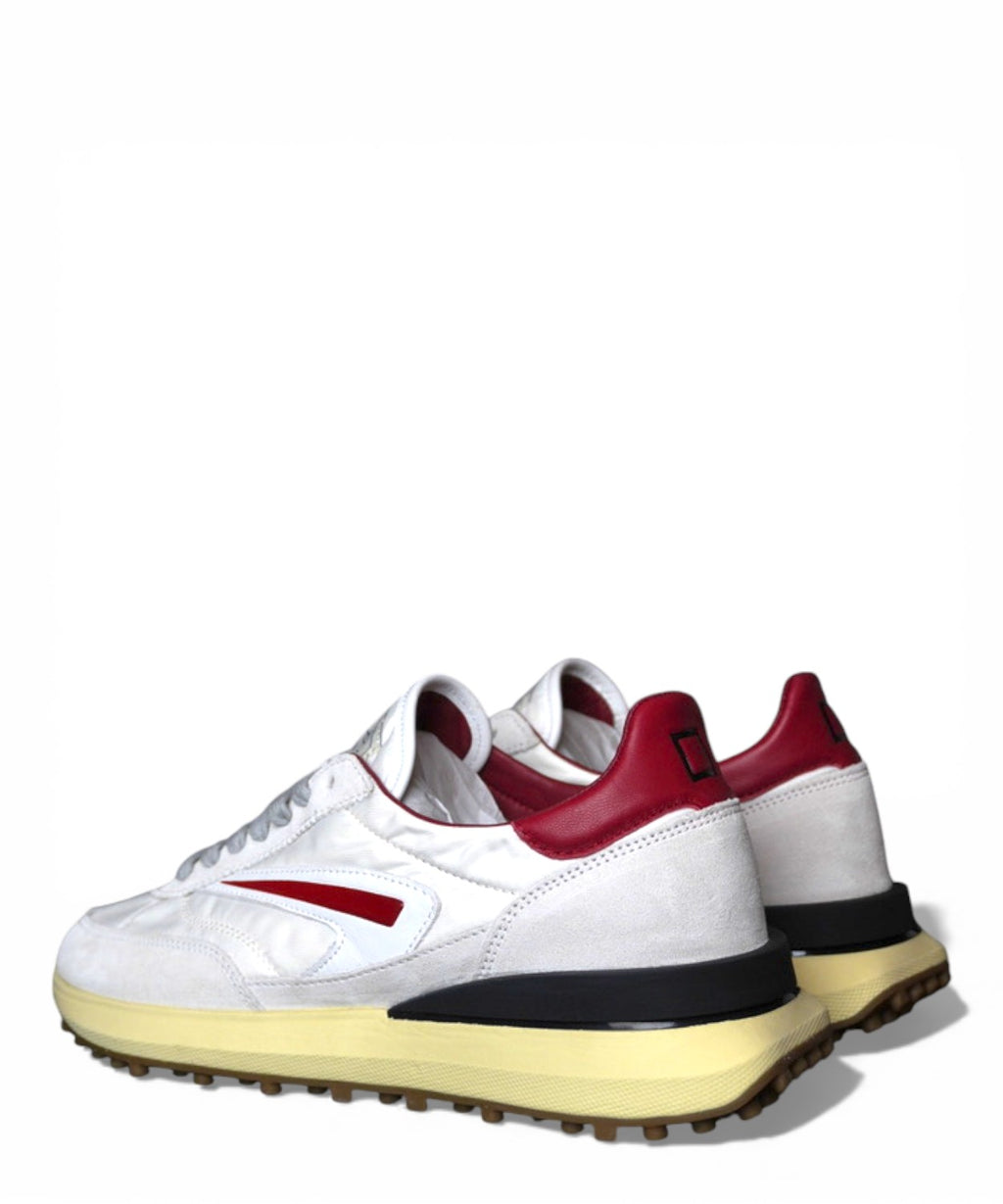 Baskets D.A.T.E. Athleta Nylon Blanc-Bordeaux