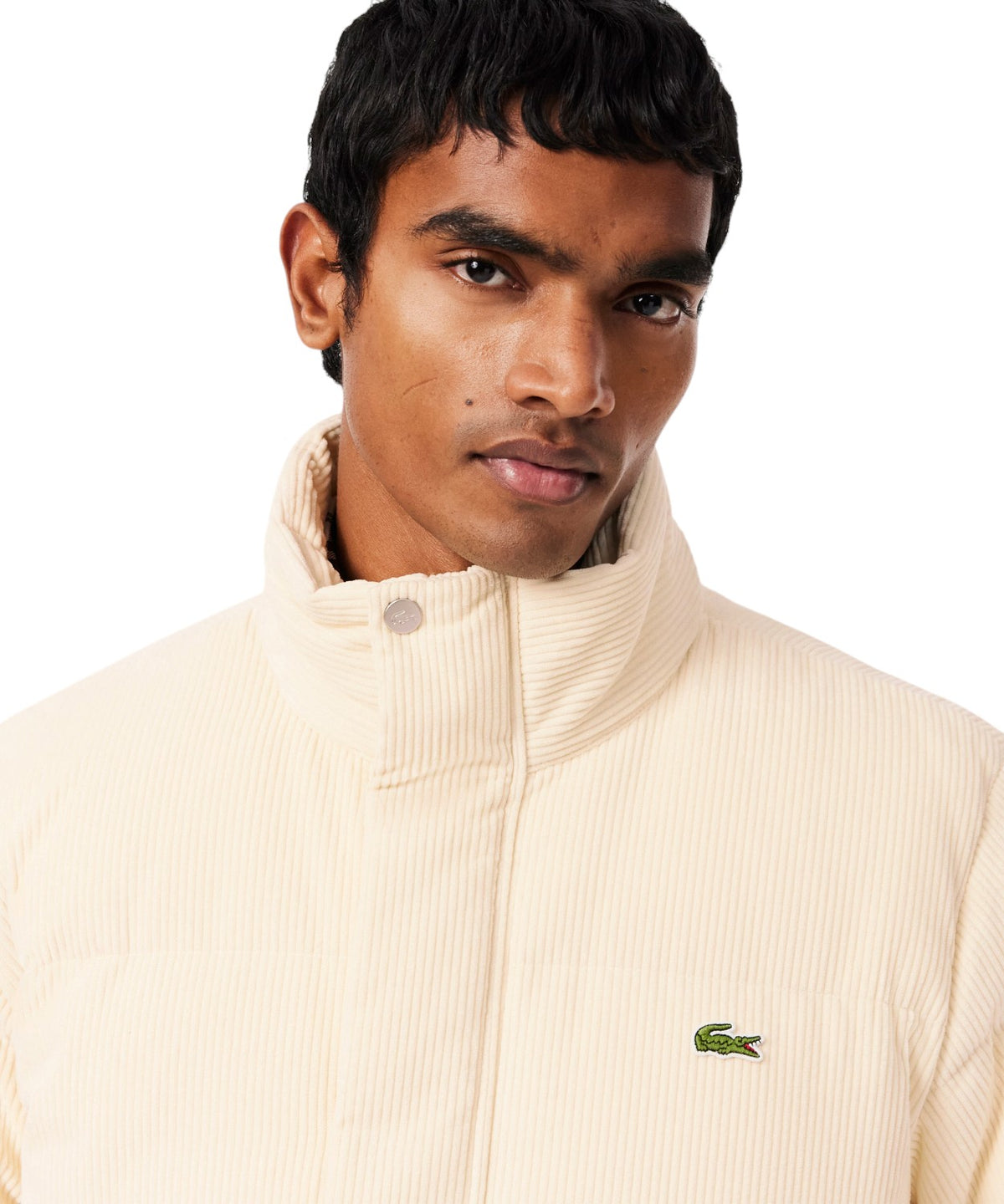 Doudoune en velours côtelé avec duvet Lacoste