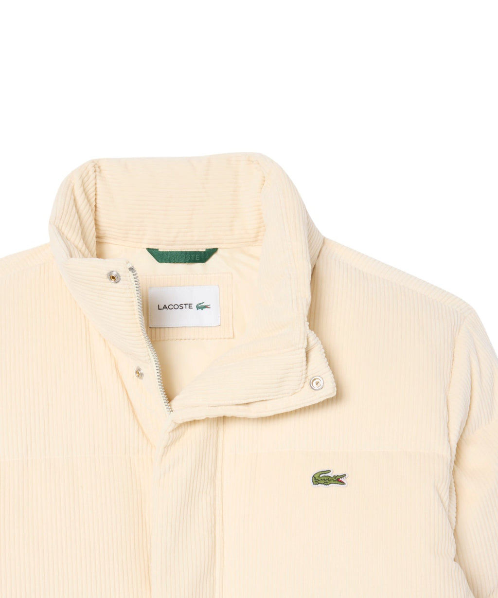 Doudoune en velours côtelé avec duvet Lacoste