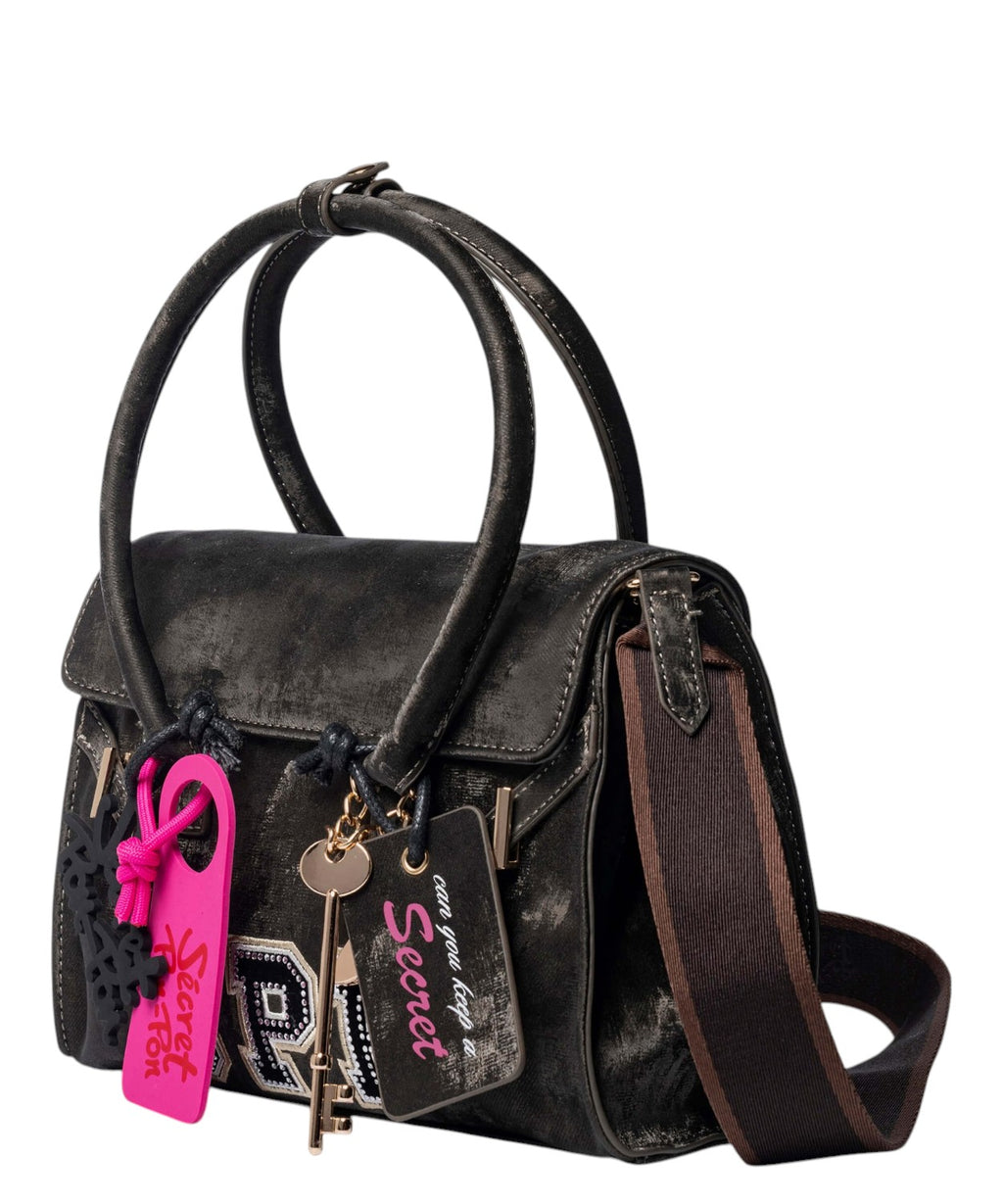 Sac à main Secret Pon Pon Blayr strass avec charm