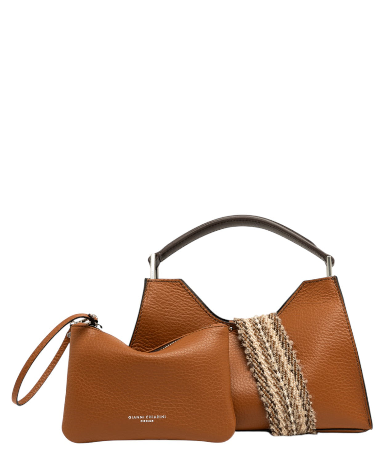 Borsa Aurora in Pelle Double Grana Maxi-Gianni Chiarini-Borse a spalla-Vittorio Citro Boutique